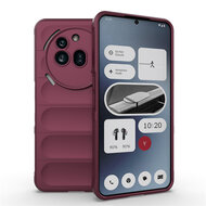 Nothing Phone (3a) Pro Hoesje - MobyDefend TPU Gripcase - Paars