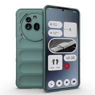 Nothing Phone (3a) Pro Hoesje - MobyDefend TPU Gripcase - Groen