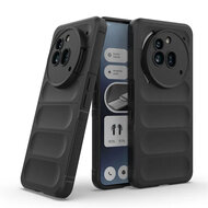 Nothing Phone (3a) Pro Hoesje - MobyDefend TPU Gripcase - Zwart