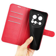 Xiaomi 15 Ultra Hoesje - MobyDefend Kunstleren Wallet Book Case (Sluiting Voorkant) - Rood