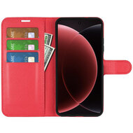Xiaomi 15 Ultra Hoesje - MobyDefend Kunstleren Wallet Book Case (Sluiting Voorkant) - Rood