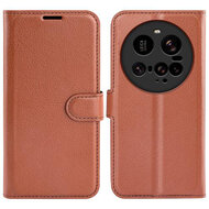 Xiaomi 15 Ultra Hoesje - MobyDefend Kunstleren Wallet Book Case (Sluiting Voorkant) - Bruin