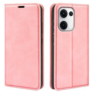 Oppo Reno13 Hoesje - MobyDefend Luxe Wallet Bookcase (Magnetische Sluiting) - Roze