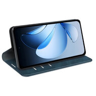 Oppo Reno13 Hoesje - MobyDefend Luxe Wallet Bookcase (Magnetische Sluiting) - Blauw