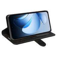 Oppo Reno13 Pro Hoesje - MobyDefend Wallet Book Case (Sluiting Achterkant) - Zwart