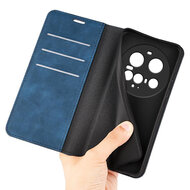 Xiaomi 15 Ultra Hoesje - MobyDefend Luxe Wallet Bookcase (Magnetische Sluiting) - Blauw