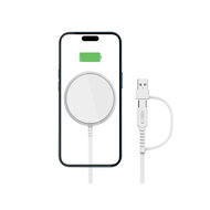 Tech-Protect - Draadloze Magsafe Oplader - Snellader 15 Watt - Wit