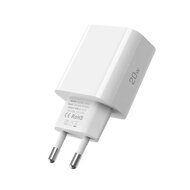 Tech-Protect Wall charger - Oplader met 1 USB-C poort - 20W - PD2.0 - Wit