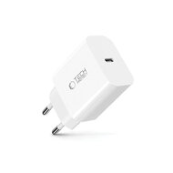 Tech-Protect Wall charger - Oplader met 1 USB-C poort - 20W - PD2.0 - Wit