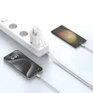 Tech-Protect Wall charger - Oplader met 2 USB-C poorten - 20W - PD2.0 - Zwart
