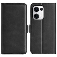 Oppo Reno13 Hoesje - MobyDefend Luxe Wallet Book Case (Sluiting Zijkant) - Zwart