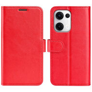 Oppo Reno13 Pro Hoesje - MobyDefend Kunstleren Wallet Book Case (Sluiting Voorkant) - Rood