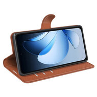 Oppo Reno13 Pro Hoesje - MobyDefend Kunstleren Wallet Book Case (Sluiting Voorkant) - Bruin