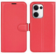 Oppo Reno13 Hoesje - MobyDefend Kunstleren Wallet Book Case (Sluiting Voorkant) - Rood
