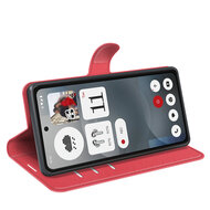 Nothing Phone (3a) Hoesje - MobyDefend Kunstleren Wallet Book Case (Sluiting Voorkant) - Rood