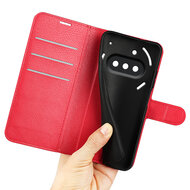 Nothing Phone (3a) Hoesje - MobyDefend Kunstleren Wallet Book Case (Sluiting Voorkant) - Rood