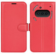 Nothing Phone (3a) Hoesje - MobyDefend Kunstleren Wallet Book Case (Sluiting Voorkant) - Rood