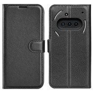 Nothing Phone (3a) Hoesje - MobyDefend Kunstleren Wallet Book Case (Sluiting Voorkant) - Zwart