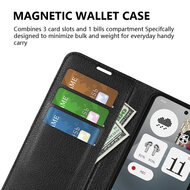 Nothing Phone (3a) Hoesje - MobyDefend Kunstleren Wallet Book Case (Sluiting Voorkant) - Bruin