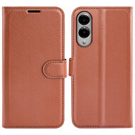 Samsung Galaxy S25 Edge Hoesje - MobyDefend Kunstleren Wallet Book Case (Sluiting Voorkant) - Bruin