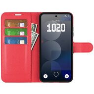 Nothing Phone (3a) Pro Hoesje - MobyDefend Kunstleren Wallet Book Case (Sluiting Voorkant) - Rood