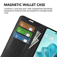 Motorola Edge 60 / Motorola Edge 60 Fusion Hoesje - MobyDefend Kunstleren Wallet Book Case (Sluiting Voorkant) - Zwart