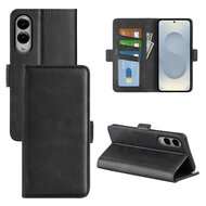 Samsung Galaxy S25 Edge Hoesje - MobyDefend Luxe Wallet Book Case (Sluiting Zijkant) - Zwart