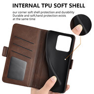 Motorola Edge 60 / Motorola Edge 60 Fusion Hoesje - MobyDefend Luxe Wallet Book Case (Sluiting Zijkant) - Bruin