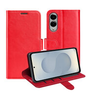 Samsung Galaxy S25 Edge Hoesje - MobyDefend Wallet Book Case (Sluiting Achterkant) - Rood
