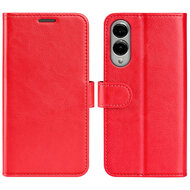 Samsung Galaxy S25 Edge Hoesje - MobyDefend Wallet Book Case (Sluiting Achterkant) - Rood