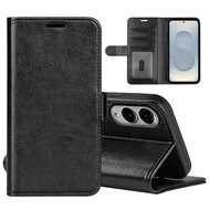 Samsung Galaxy S25 Edge Hoesje - MobyDefend Wallet Book Case (Sluiting Achterkant) - Zwart