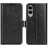 Samsung Galaxy S25 Edge Hoesje - MobyDefend Wallet Book Case (Sluiting Achterkant) - Zwart
