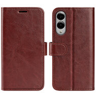 Samsung Galaxy S25 Edge Hoesje - MobyDefend Wallet Book Case (Sluiting Achterkant) - Bruin