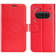 Nothing Phone (3a) Hoesje - MobyDefend Wallet Book Case (Sluiting Achterkant) - Rood