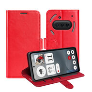 Nothing Phone (3a) Hoesje - MobyDefend Wallet Book Case (Sluiting Achterkant) - Rood