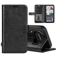 Nothing Phone (3a) Hoesje - MobyDefend Wallet Book Case (Sluiting Achterkant) - Zwart
