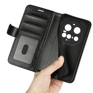 Xiaomi 15 Ultra Hoesje - MobyDefend Wallet Book Case (Sluiting Achterkant) - Zwart