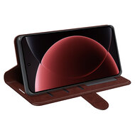 Xiaomi 15 Ultra Hoesje - MobyDefend Wallet Book Case (Sluiting Achterkant) - Bruin