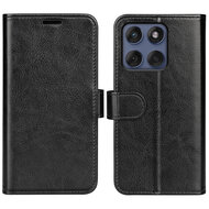Motorola Edge 60 / Motorola Edge 60 Fusion Hoesje - MobyDefend Wallet Book Case (Sluiting Achterkant) - Zwart
