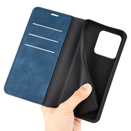 Motorola Edge 60 / Motorola Edge 60 Fusion Hoesje - MobyDefend Luxe Wallet Bookcase (Magnetische Sluiting) - Blauw