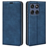 Motorola Edge 60 / Motorola Edge 60 Fusion Hoesje - MobyDefend Luxe Wallet Bookcase (Magnetische Sluiting) - Blauw
