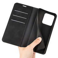 Motorola Edge 60 / Motorola Edge 60 Fusion Hoesje - MobyDefend Luxe Wallet Bookcase (Magnetische Sluiting) - Zwart