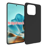 Samsung Galaxy S25 Edge Hoesje - MobyDefend TPU Backcover - Mat Zwart