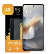 2-Pack Motorola Moto G56 Screenprotectors - MobyDefend Case-Friendly Screensavers - Gehard Glas