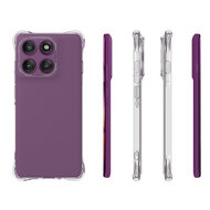 Motorola Edge 60 Pro Hoesje - MobyDefend Transparante Shockproof TPU Backcover - Verstevigde Hoeken - Volledig Doorzichtig
