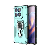 Motorola Edge 60 Pro Hoesje - MobyDefend Dubbelgelaagde Pantsercase Met Standaard - Turquoise
