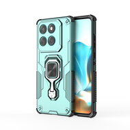 Motorola Edge 60 / Motorola Edge 60 Fusion Hoesje - MobyDefend Dubbelgelaagde Pantsercase Met Standaard - Turquoise