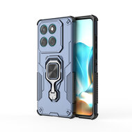 Motorola Edge 60 / Motorola Edge 60 Fusion Hoesje - MobyDefend Dubbelgelaagde Pantsercase Met Standaard - Blauw