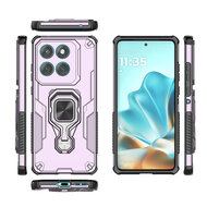 Motorola Edge 60 / Motorola Edge 60 Fusion Hoesje - MobyDefend Dubbelgelaagde Pantsercase Met Standaard - Roze