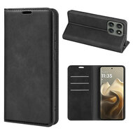 Motorola Edge 60 Pro Hoesje - MobyDefend Luxe Wallet Bookcase (Magnetische Sluiting) - Zwart